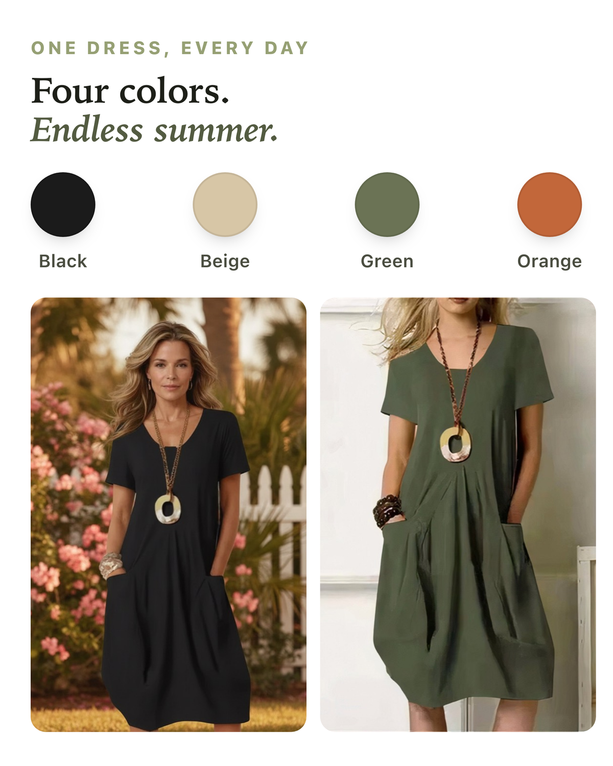 Arabella | Casual Flow Dress With Pockets