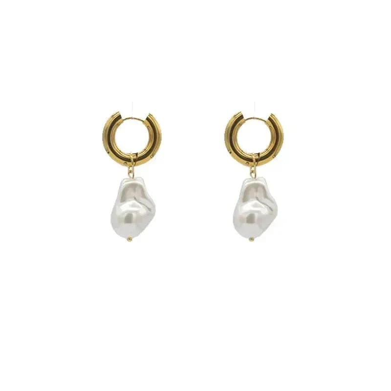 Larissa | Pearl-Style Drop Hoops