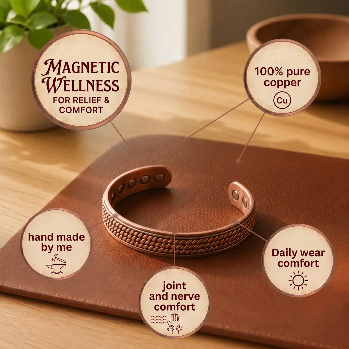 Lattice Copper Bracelet