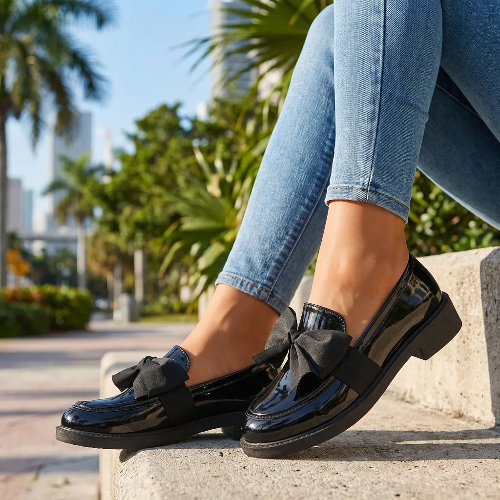 Tiana | Comfort Bow Loafers