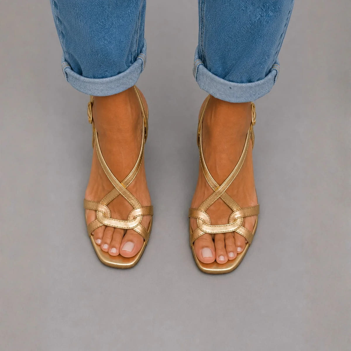 Lila | Golden Summer Sandals