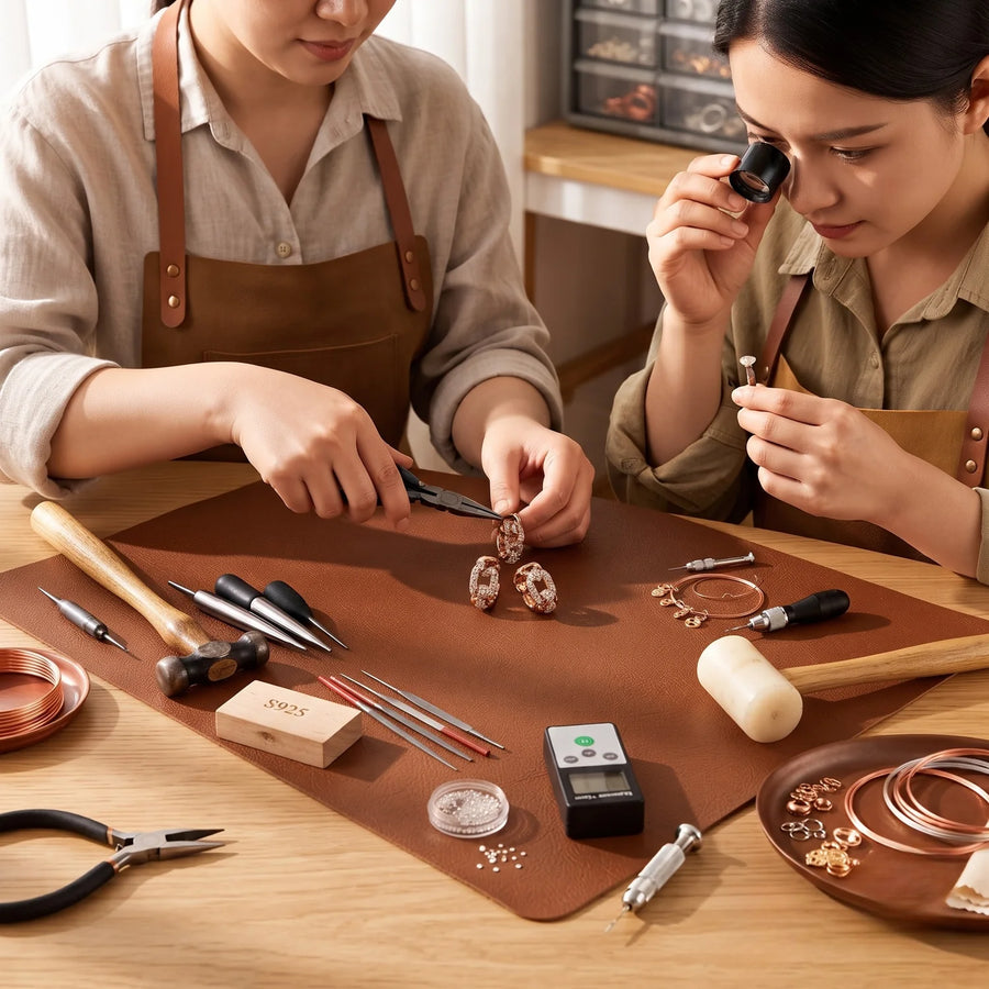 Link Copper Earrings