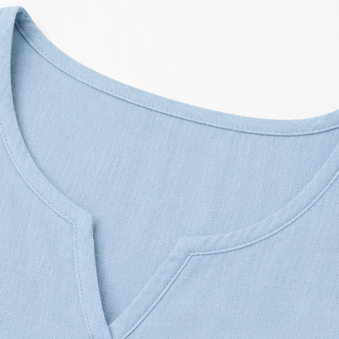 Linora | Ruffle Sleeve Linen-Look Two-Piece Set