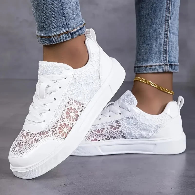 Lonneke | Floral Lace Sneakers