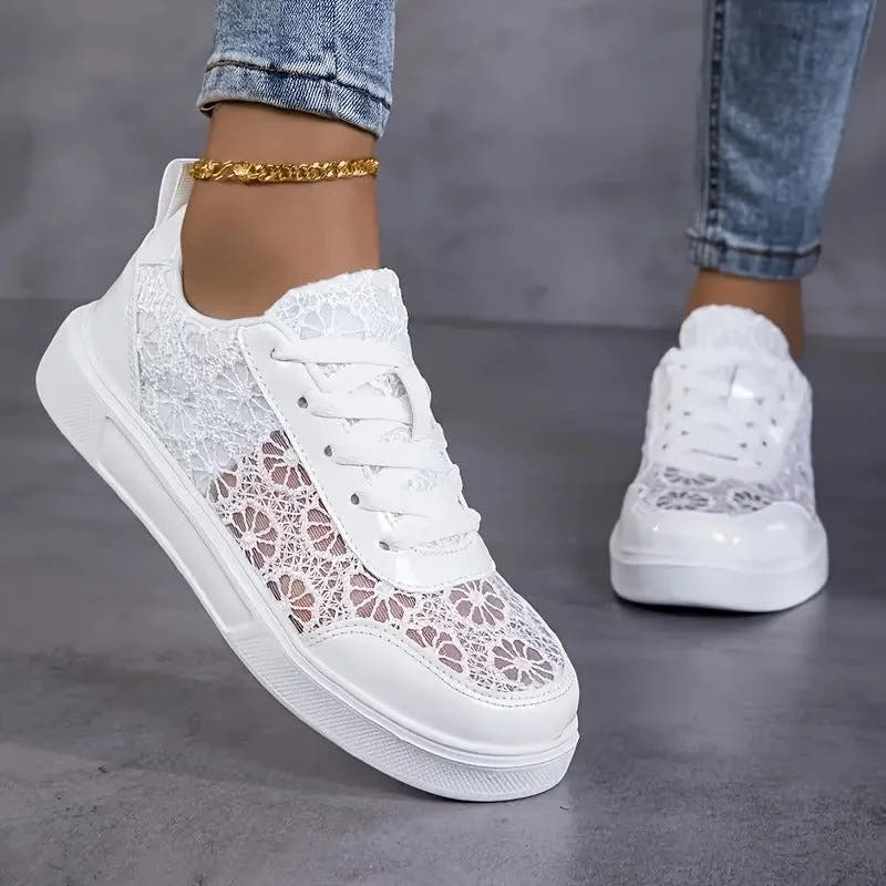 Lonneke | Floral Lace Sneakers