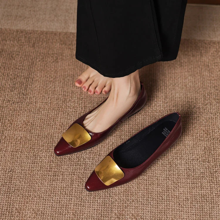 Lorea | Genuine Leather Flats