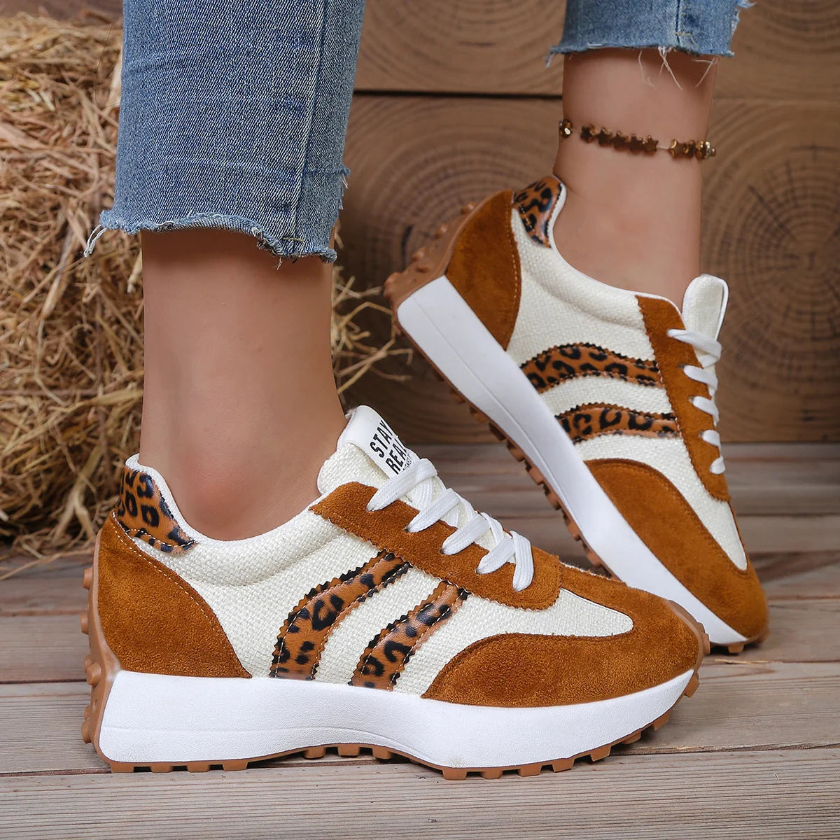 Beige Leopard Print