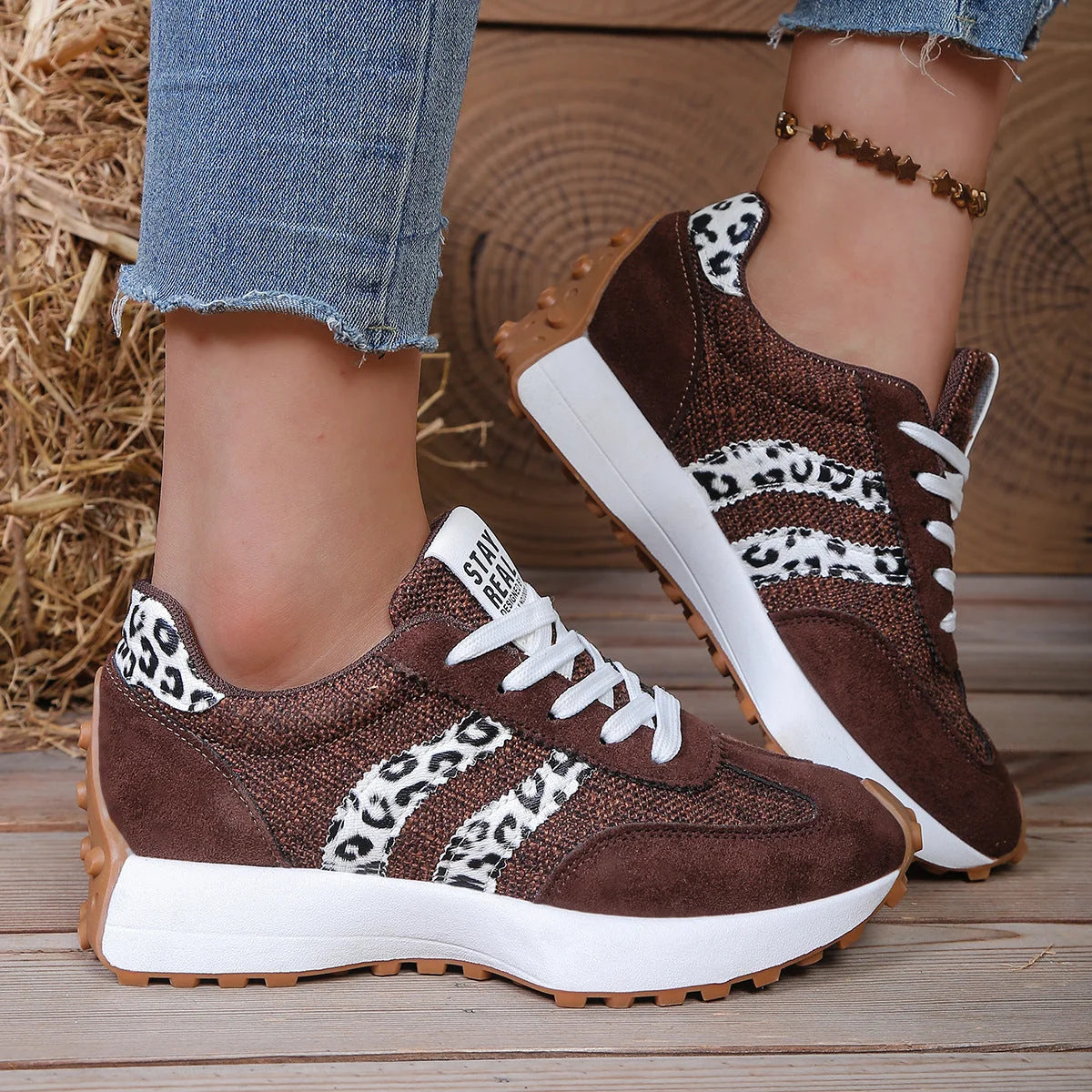 Brown Leopard Print