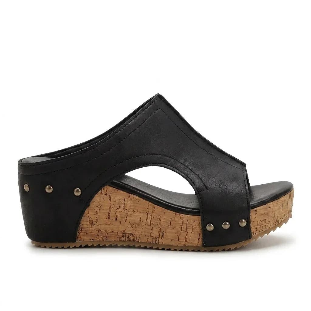 Lumi | Studded Wedge Sandals