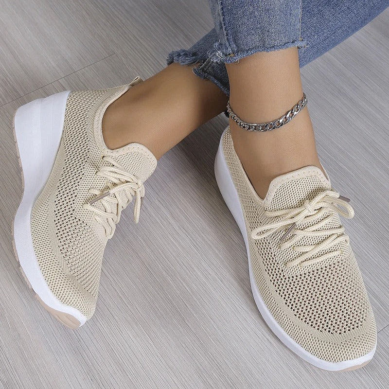 Tamara | Mesh Slip-On Wedge Sneakers