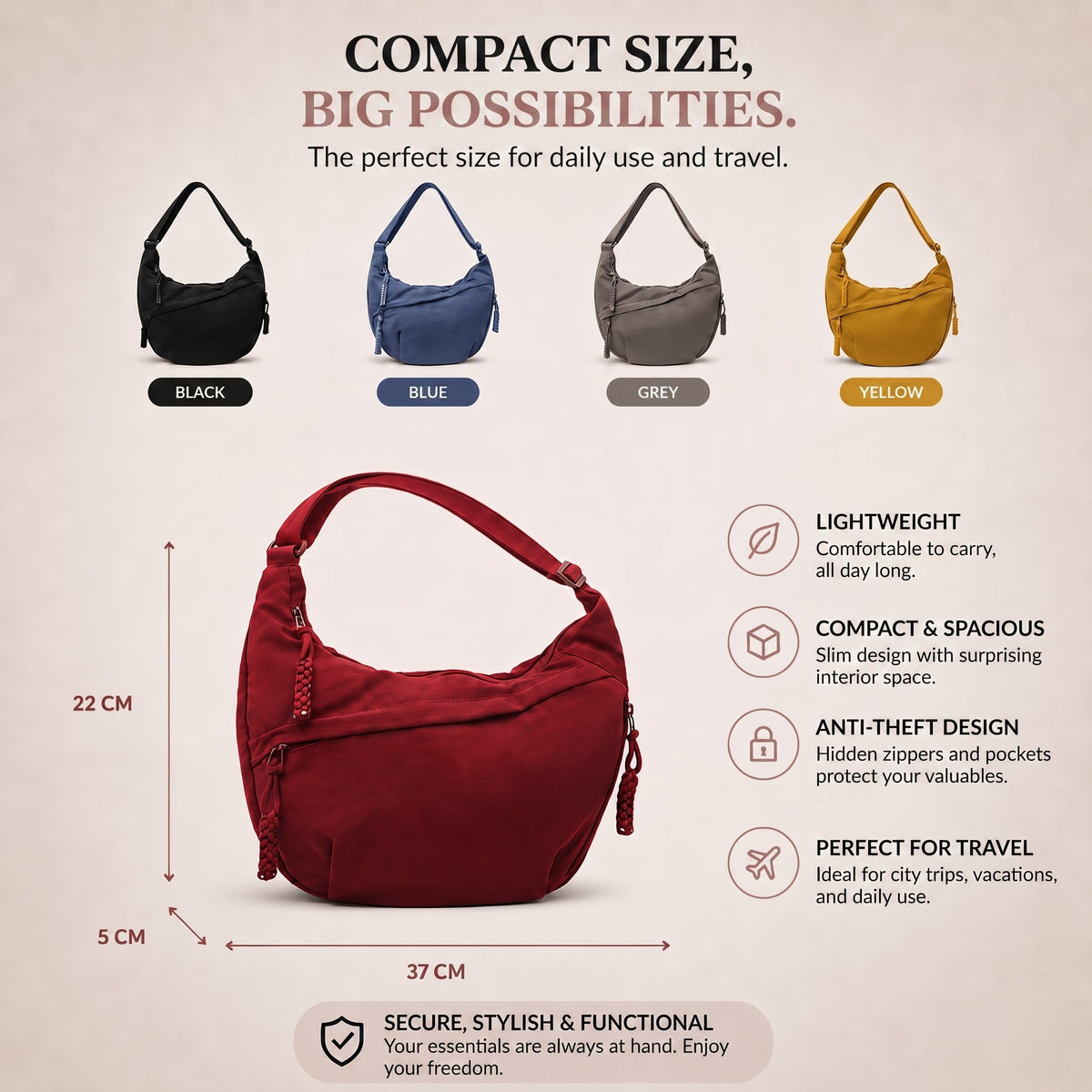Chiara | Shoulder Bag Grey