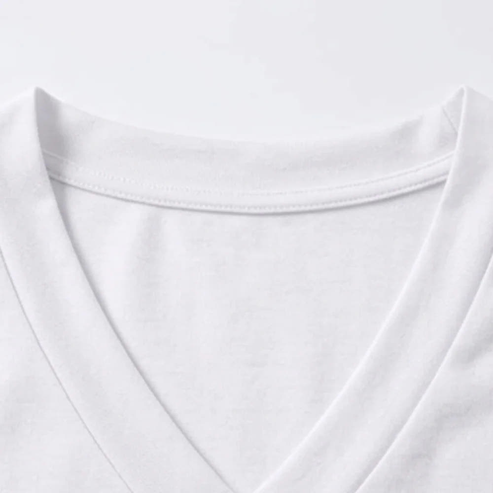 Lunavia | Soft V-Neck Tee with Rolled Cuffs