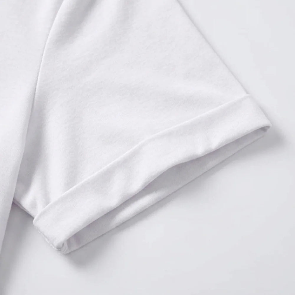 Lunavia | Soft V-Neck Tee with Rolled Cuffs