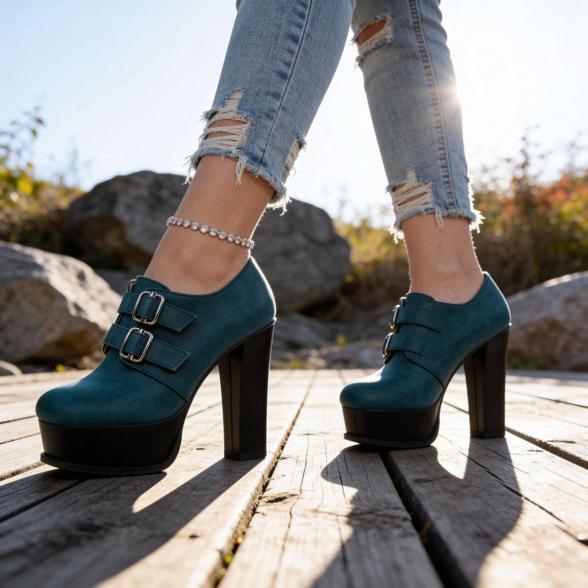 Hyacinth | Comfort Block Heels