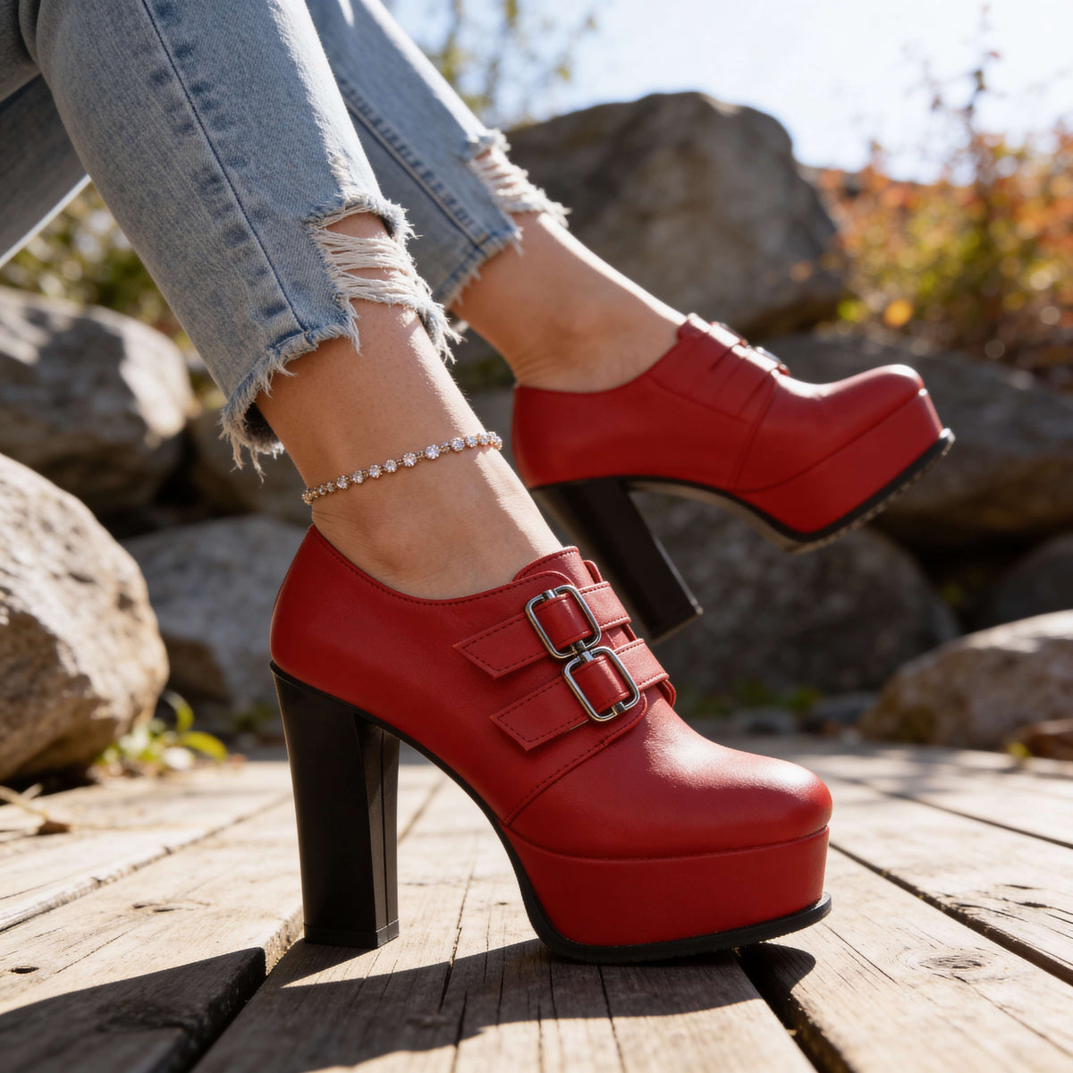 Hyacinth | Comfort Block Heels