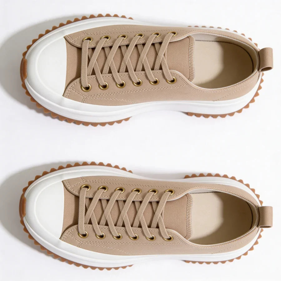 Stephanie | Platform Lace-Up Sneakers