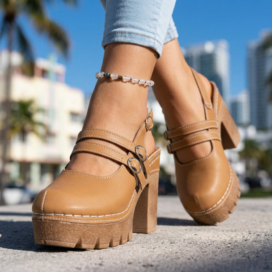 Daniela | Comfort Slingback Heels