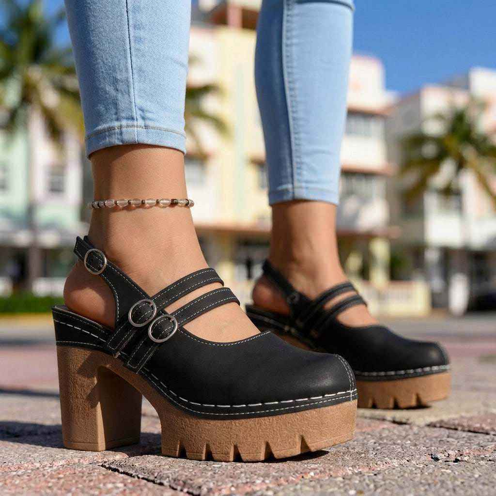 Daniela | Comfort Slingback Heels