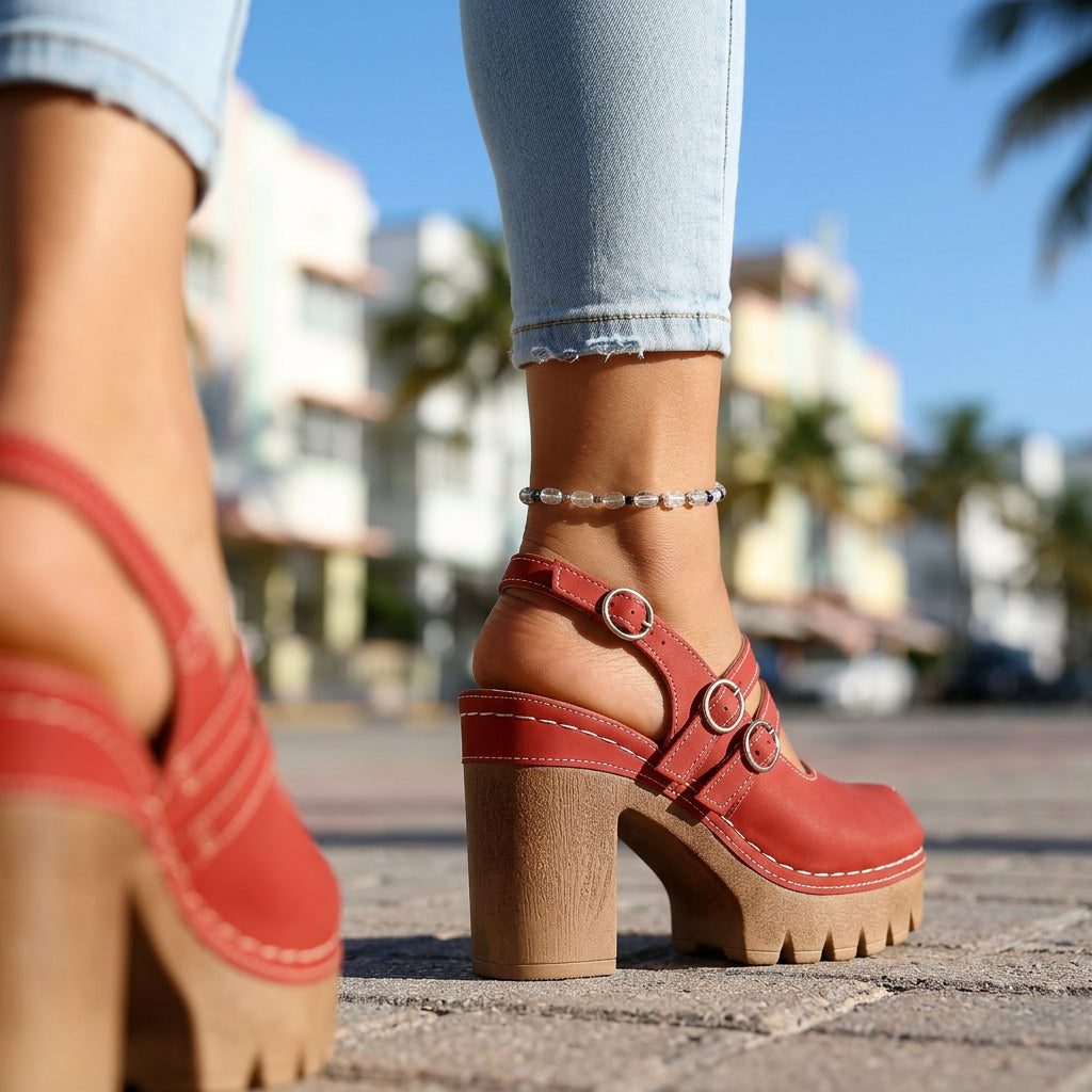 Daniela | Comfort Slingback Heels