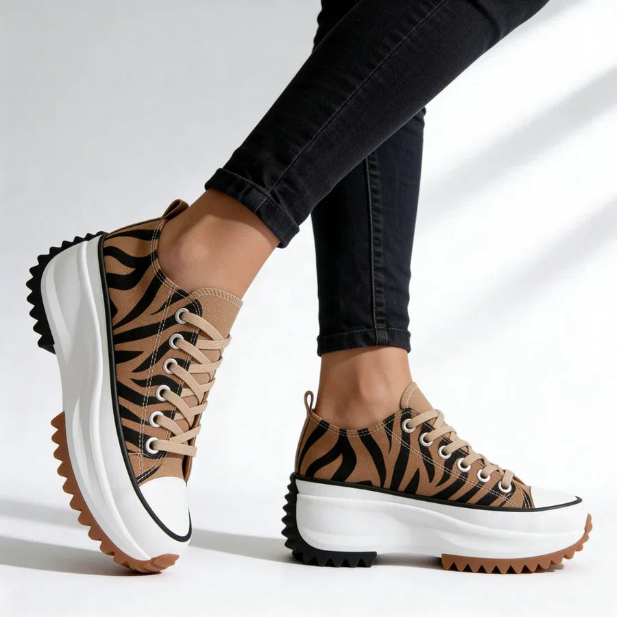 Stephanie | Platform Lace-Up Sneakers