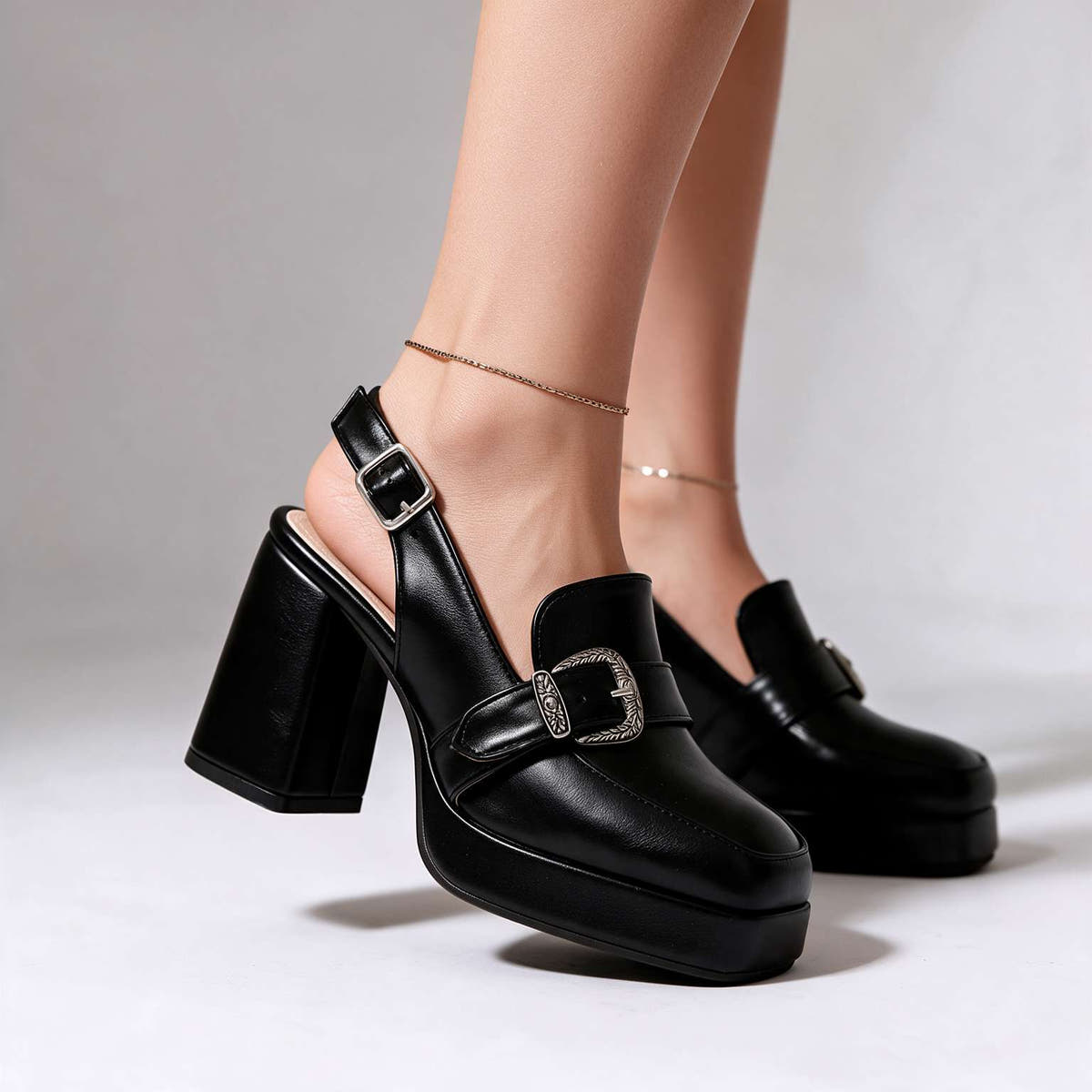 Roxana | Comfort Slingback Heels