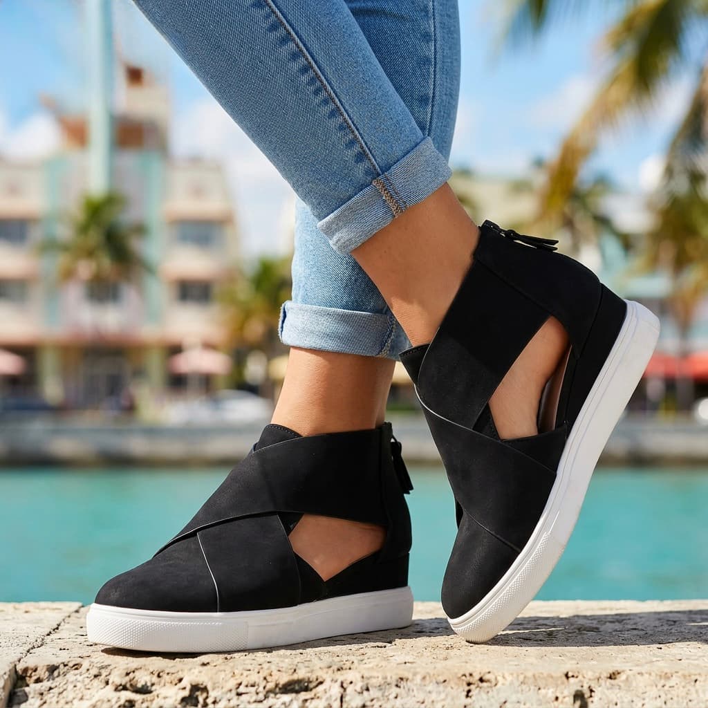 Makenzie | Comfort Crossover Sneakers