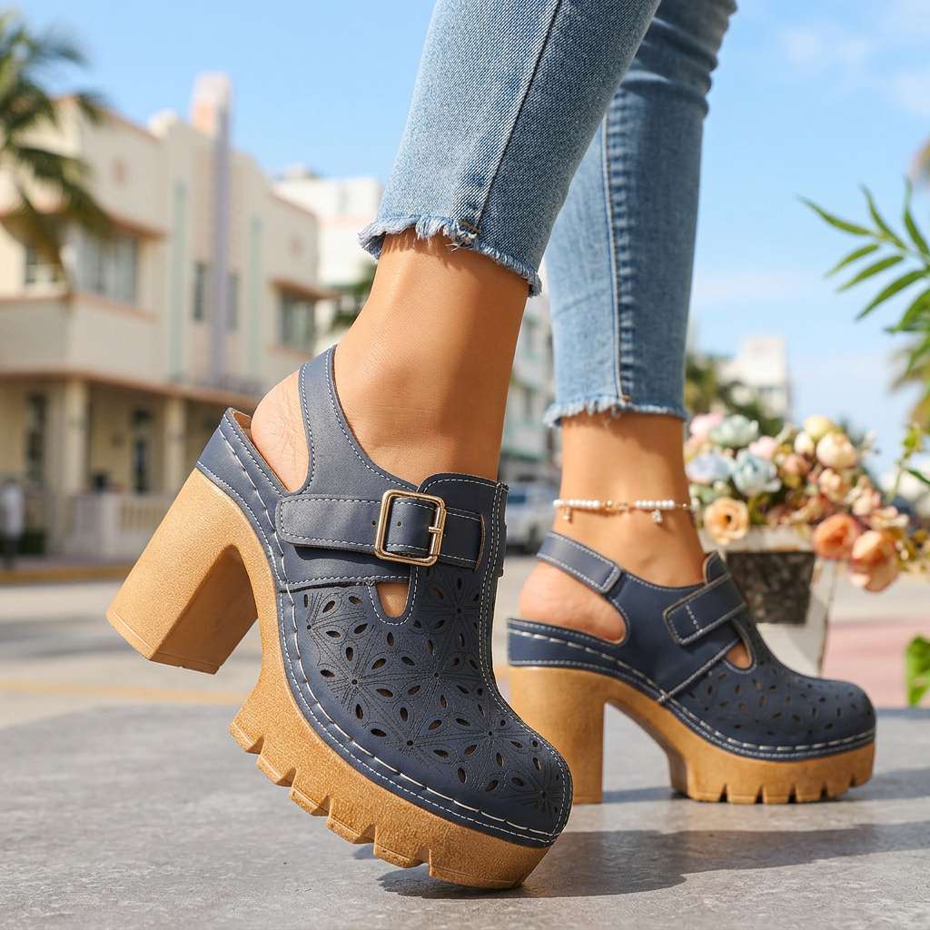 Dorinda | Comfort Clog Heels