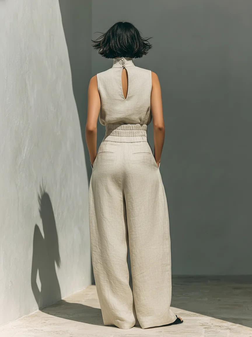 Maria | Tank Top & Wide-Leg Trousers Set