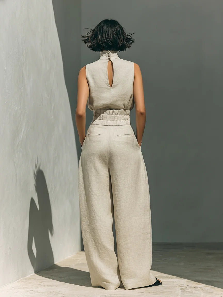 Maria | Tank Top & Wide-Leg Trousers Set