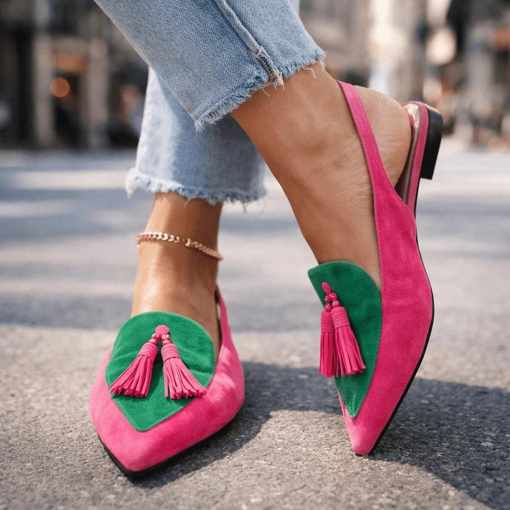Millie | Tassel Pointed-Toe Sandals