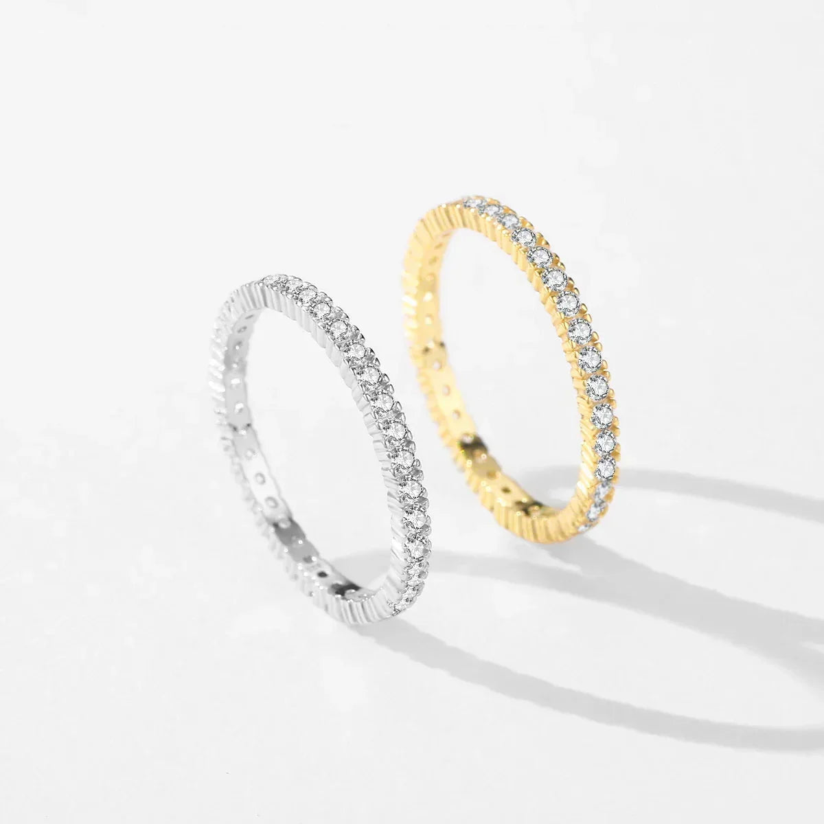Minimal Radiant Eternity Ring