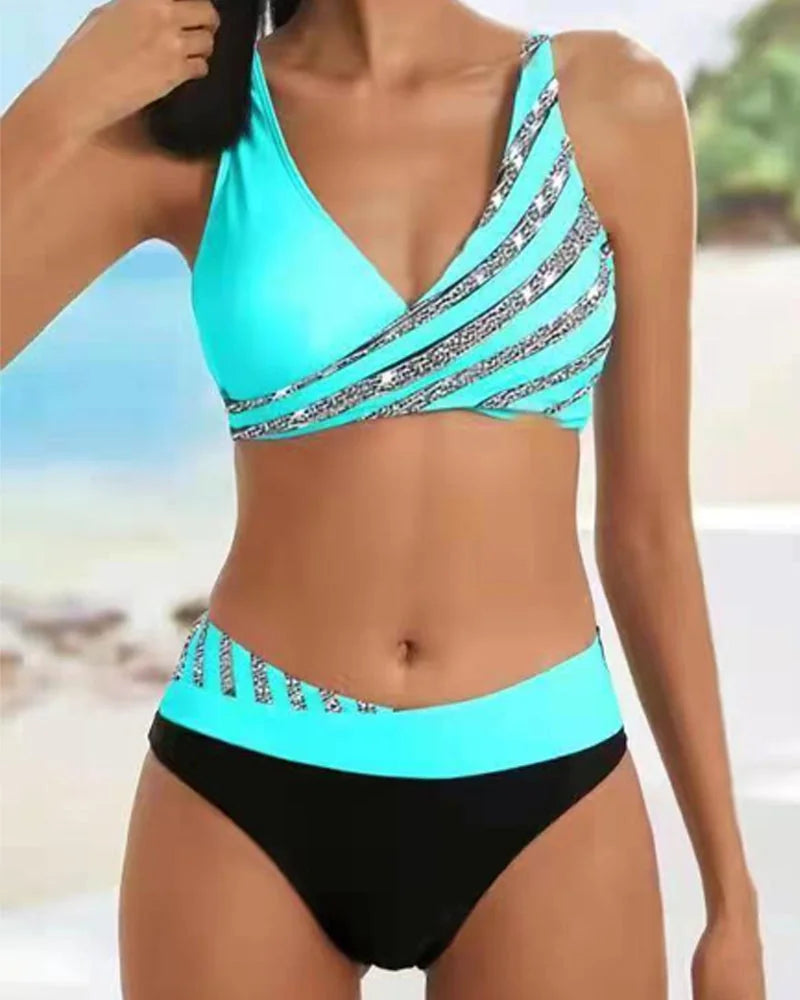 Mona | Warm-Tone Printed Bikini