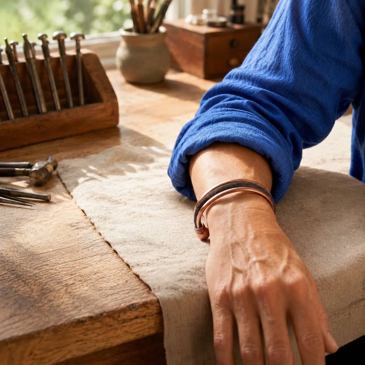 Mound Copper Bracelet