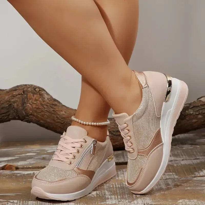 Nerissa | Metallic Comfort Sneakers