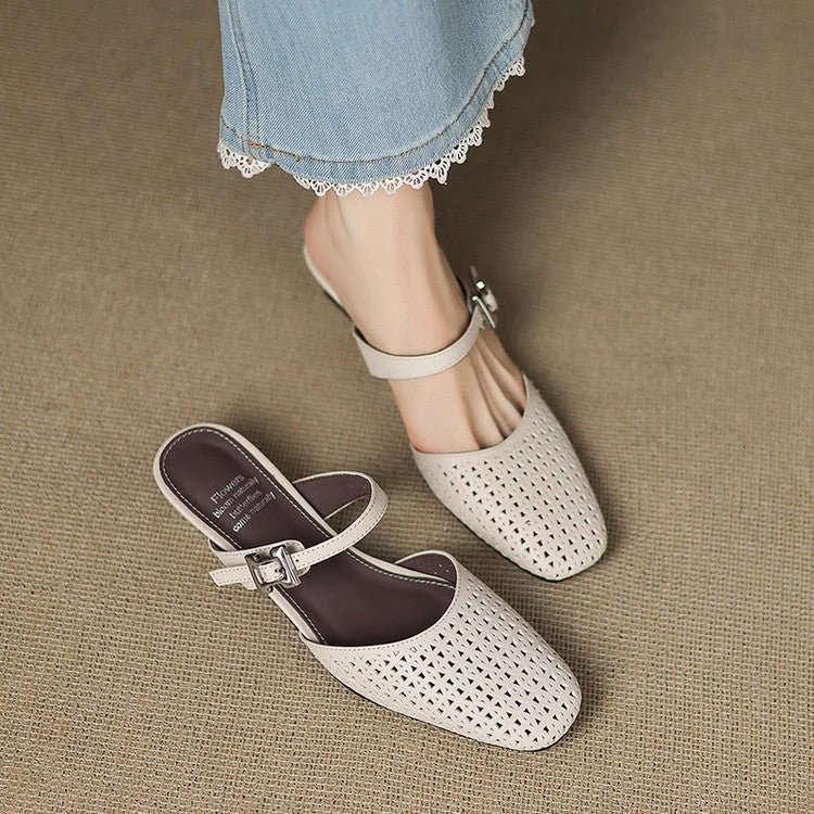 Nilda | Genuine Leather Mules