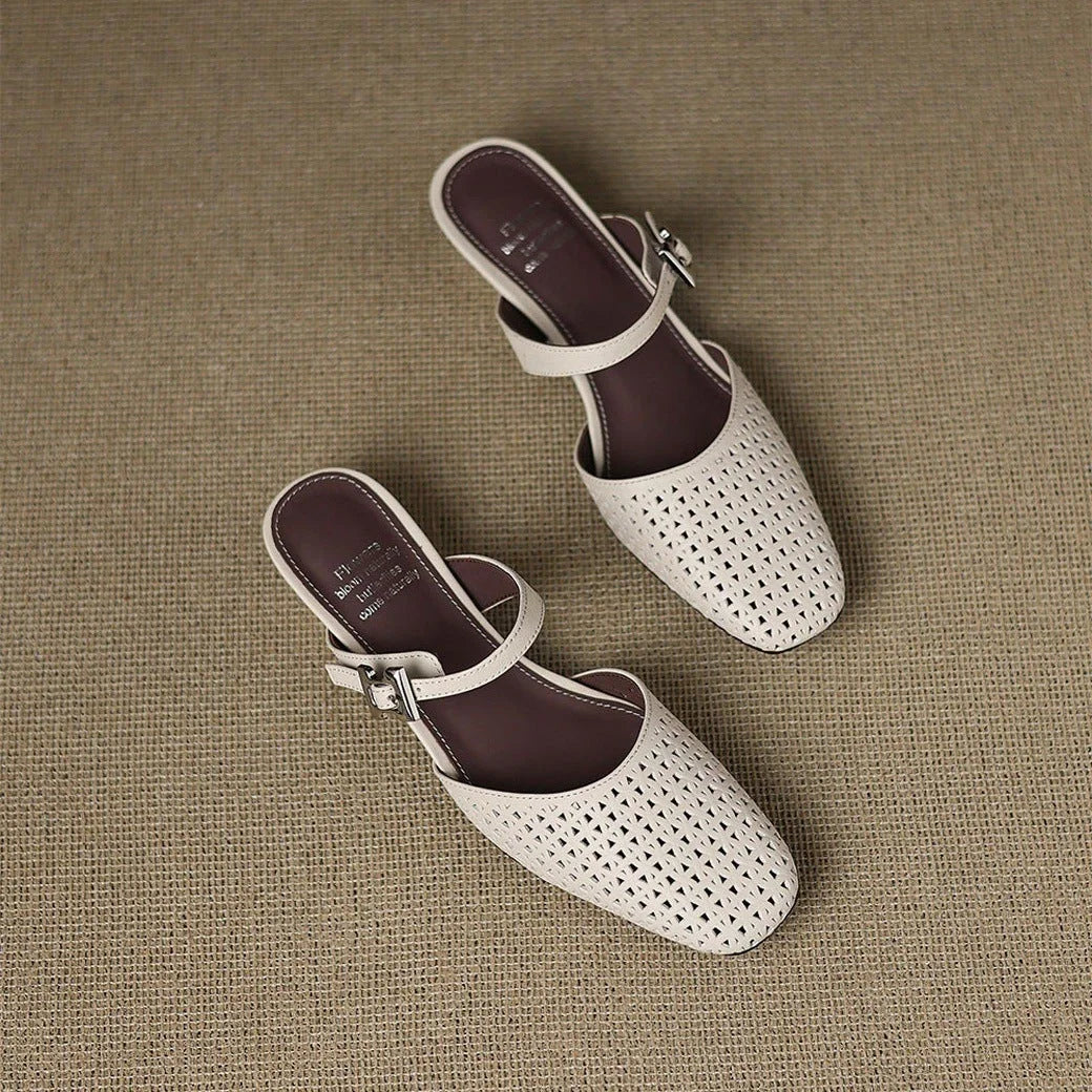 Nilda | Genuine Leather Mules