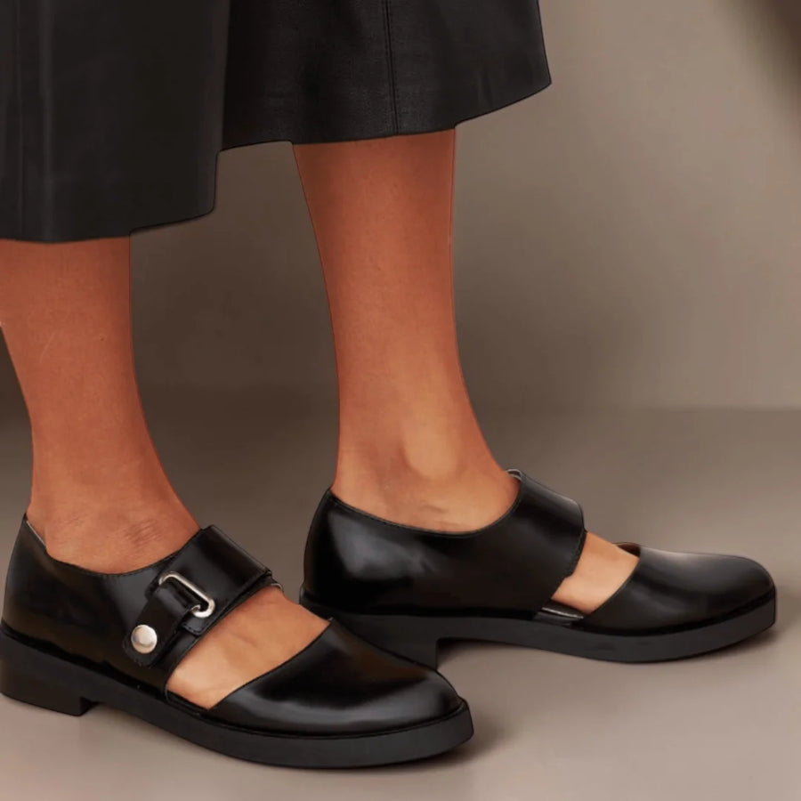 Norma | Adjustable Strap Mary Jane Flats
