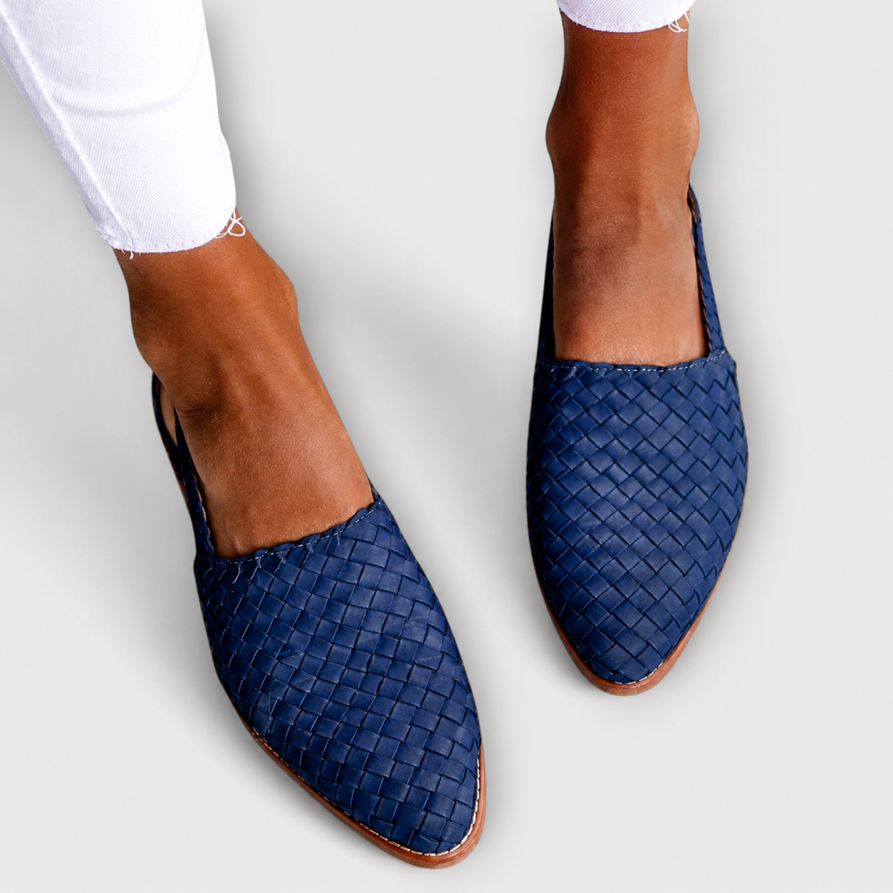 Simone | Braided Loafers with Back Strap