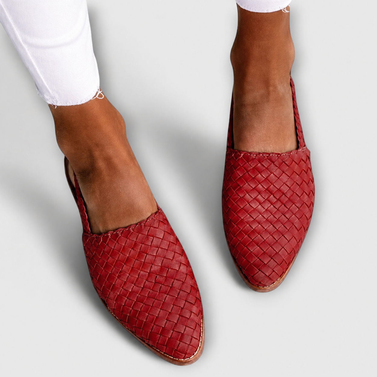 Simone | Braided Loafers with Back Strap