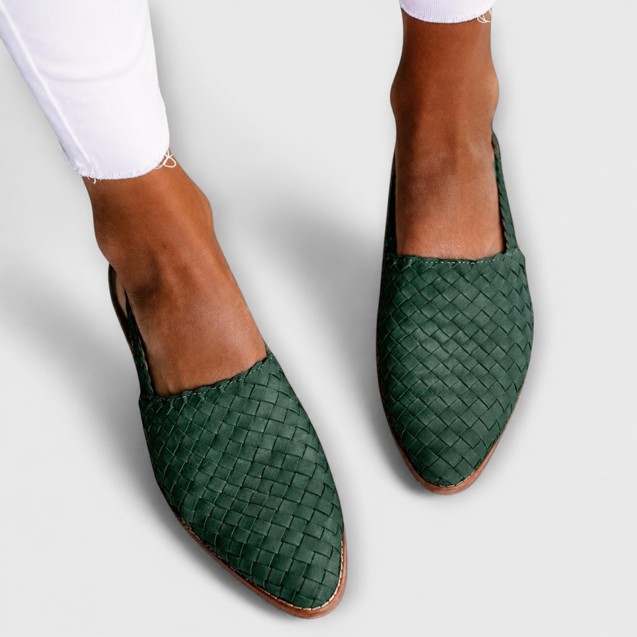 Simone | Braided Loafers with Back Strap