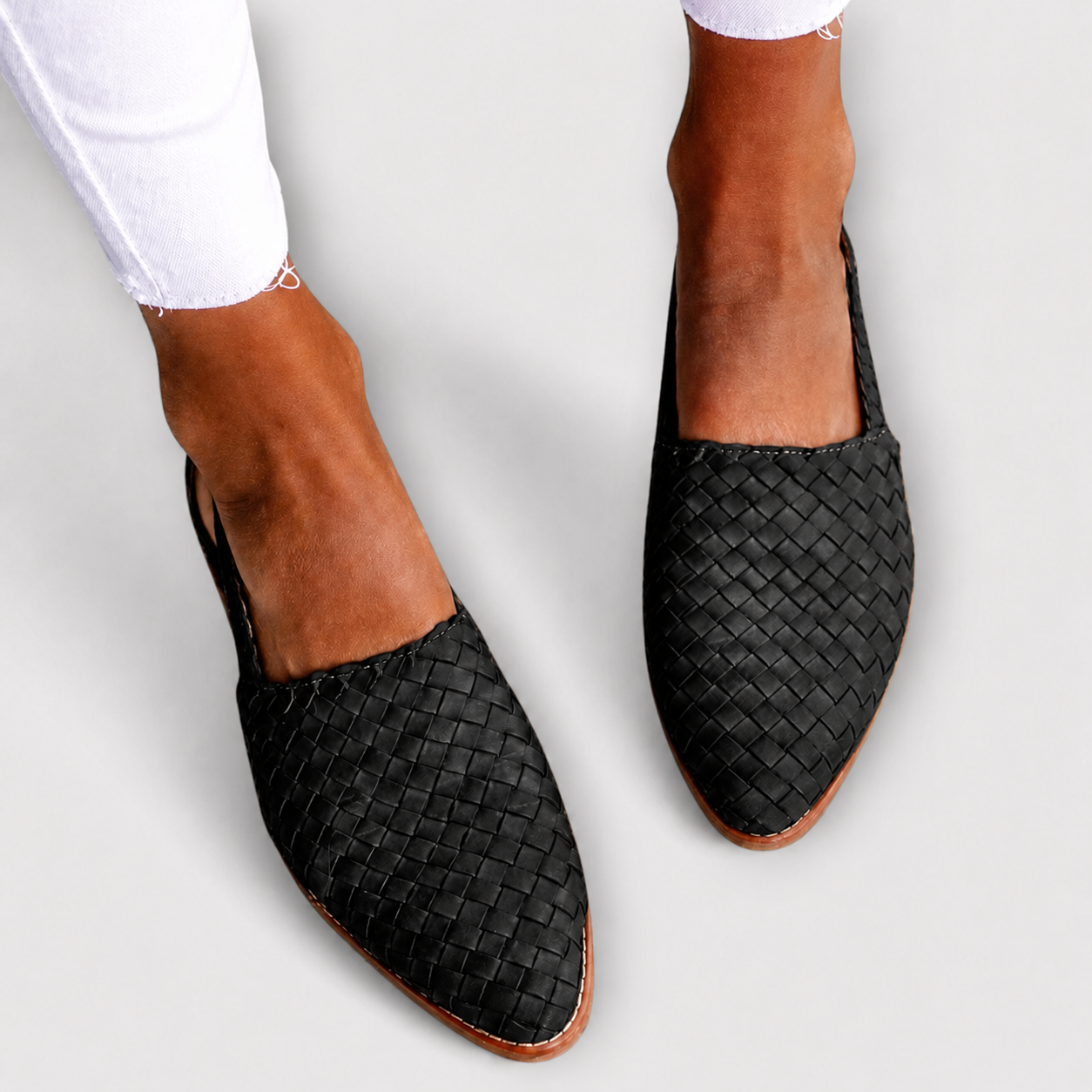 Simone | Braided Loafers with Back Strap