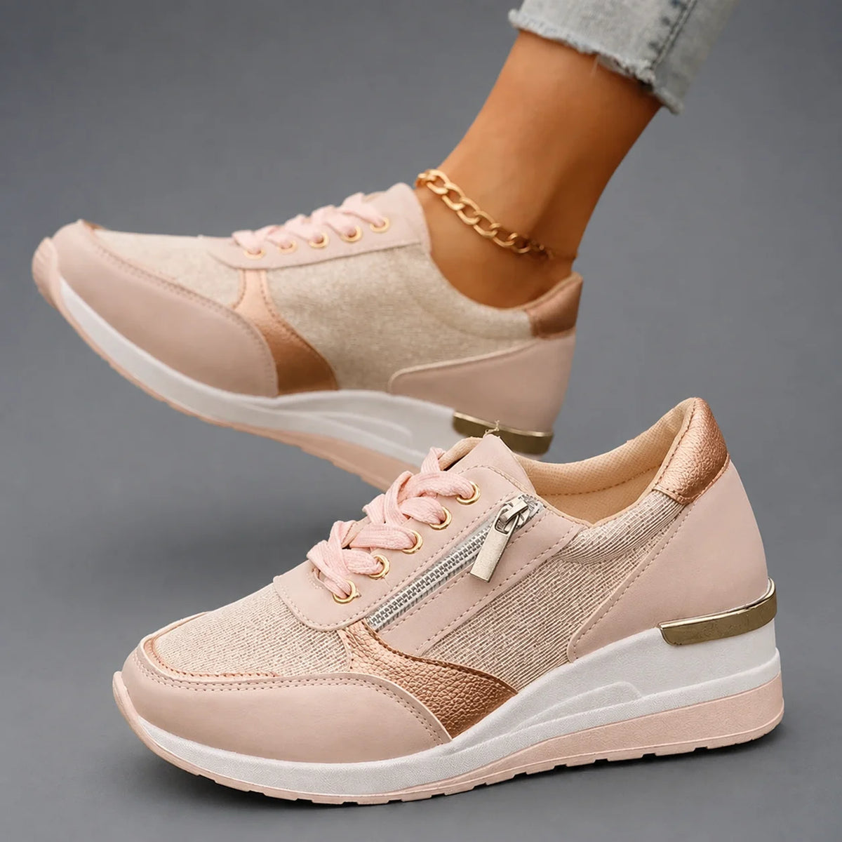 Phoebe | Lace-Up Comfort Sneakers