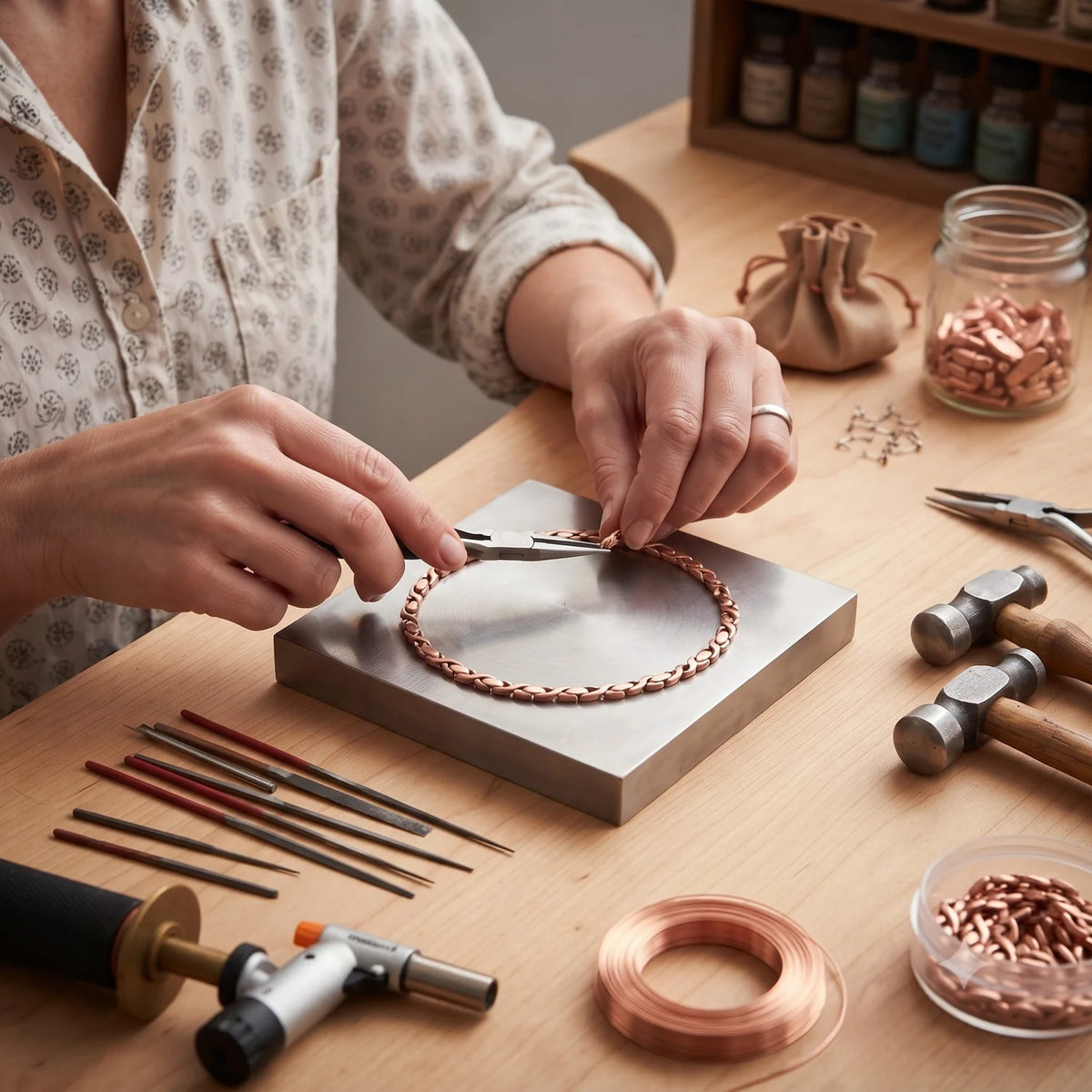 Pine Copper Necklace