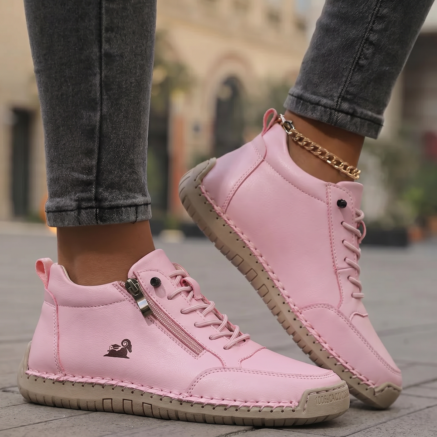 Mila – Comfortable orthopedic sneakers + zipper
