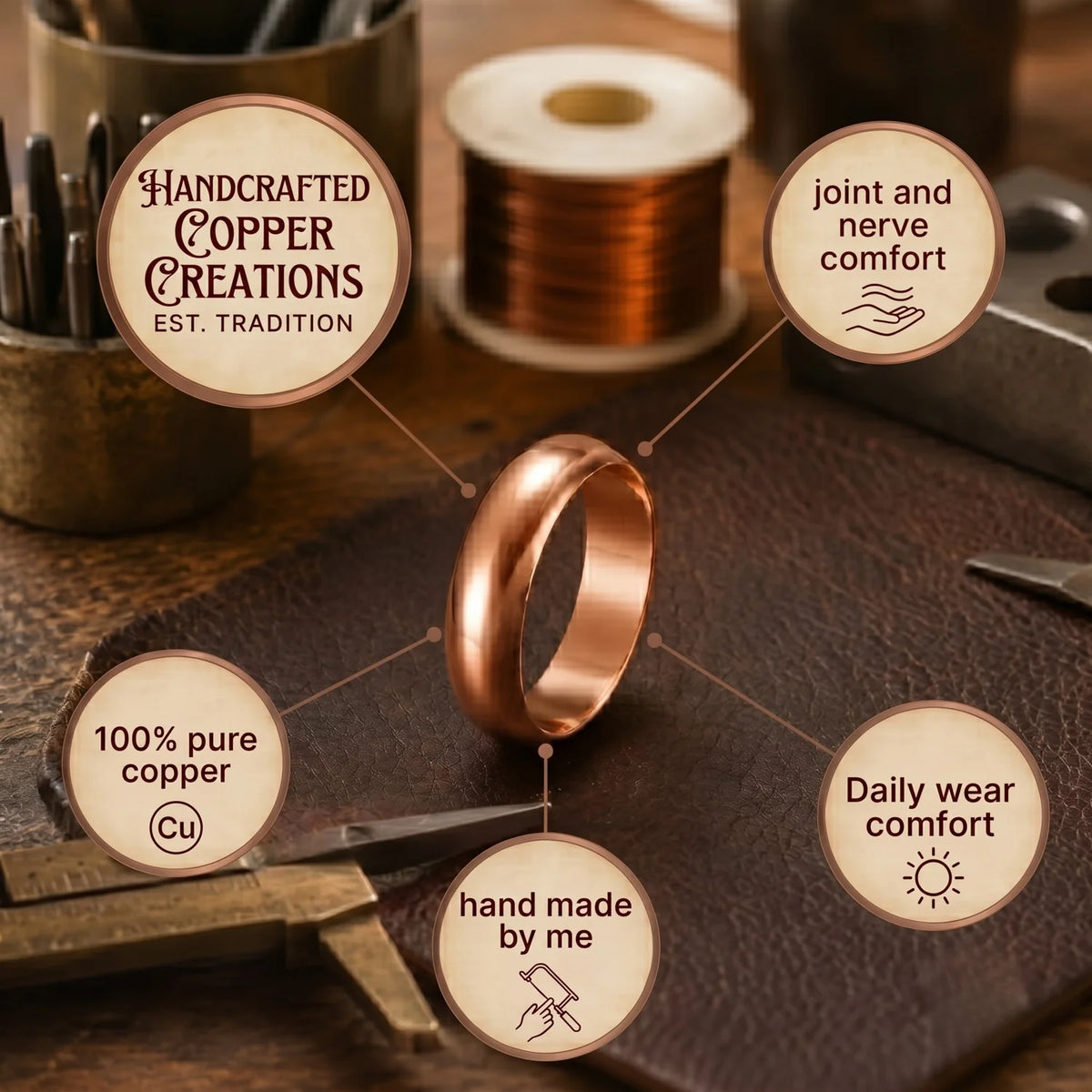 Plain Copper Ring
