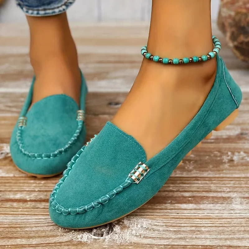 Rebecca | Metal Stitch Comfort Loafers