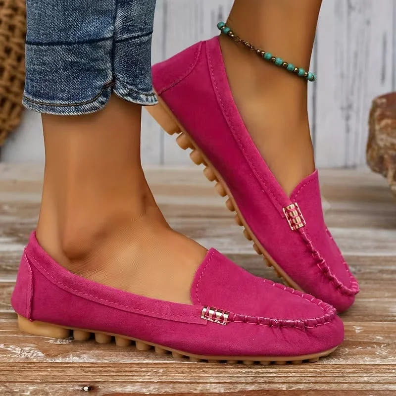 Rebecca | Metal Stitch Comfort Loafers