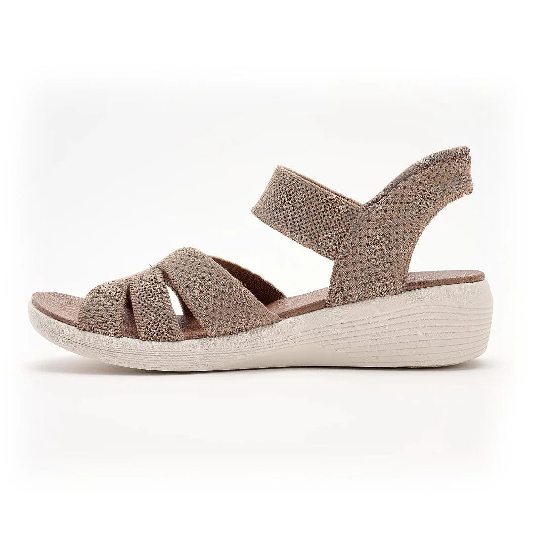 Regina | Sequin Knit Wedge Sandals