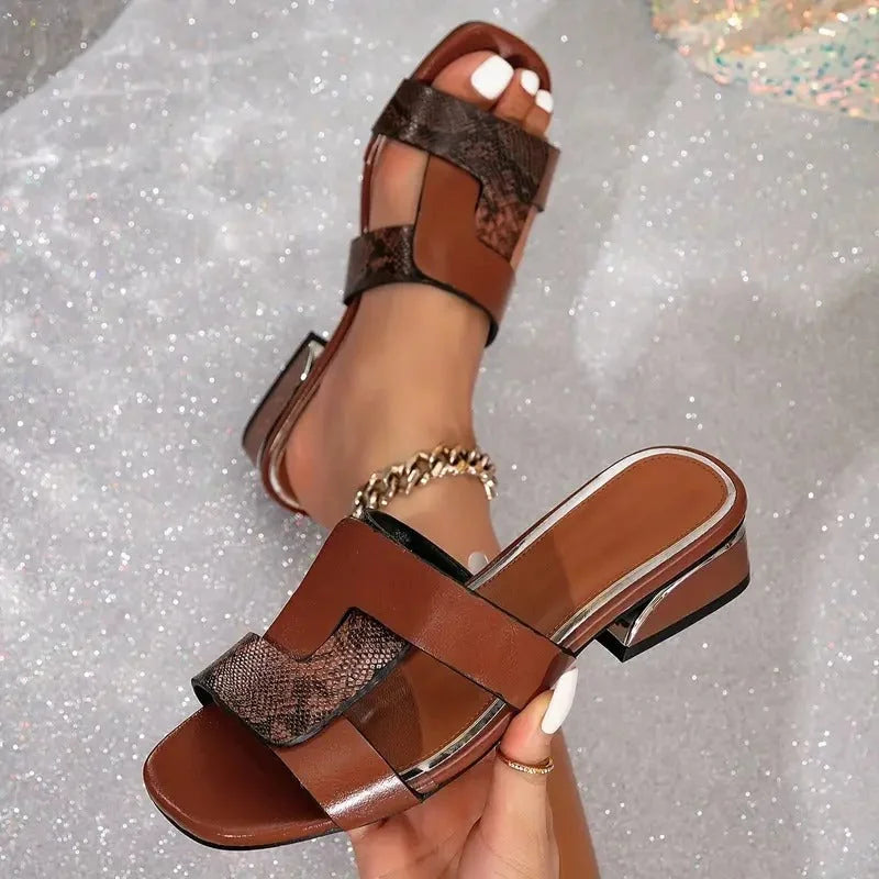 Rhiannon | Square Heel Comfort Sandals