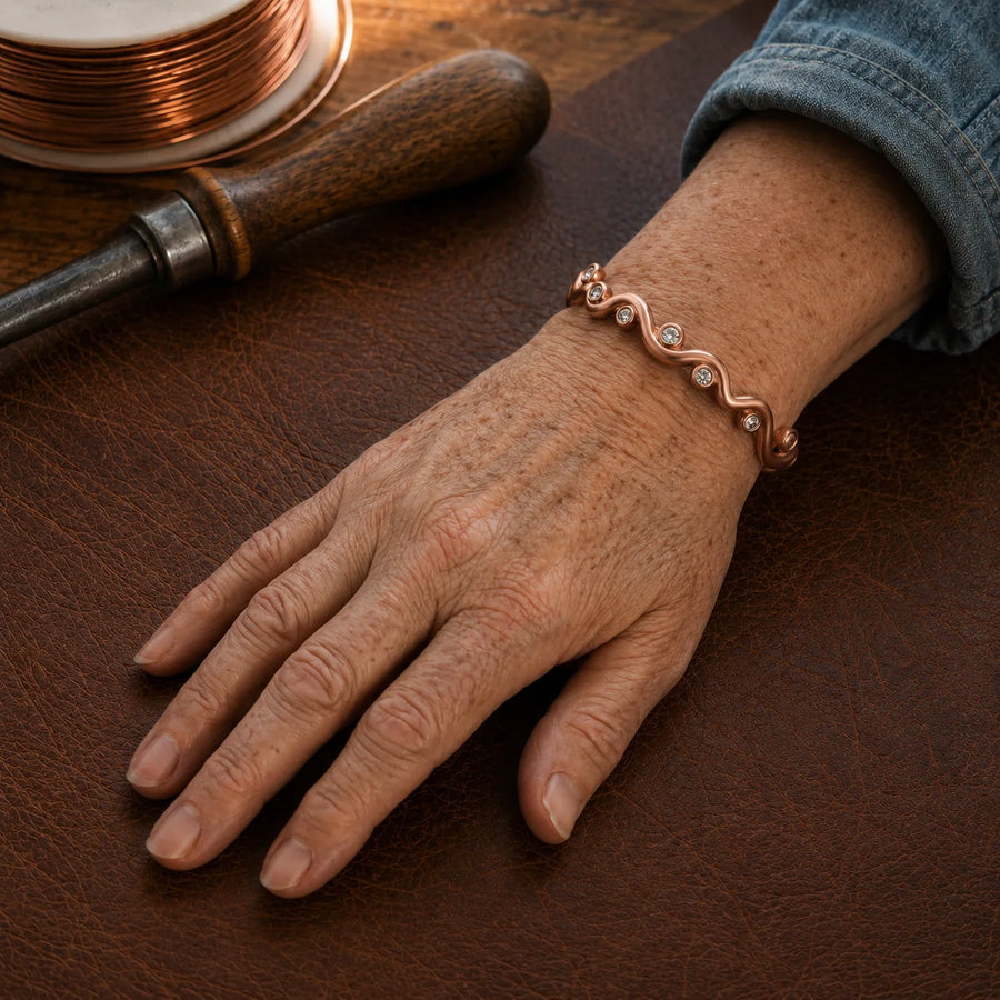 Ripple Copper Bracelet